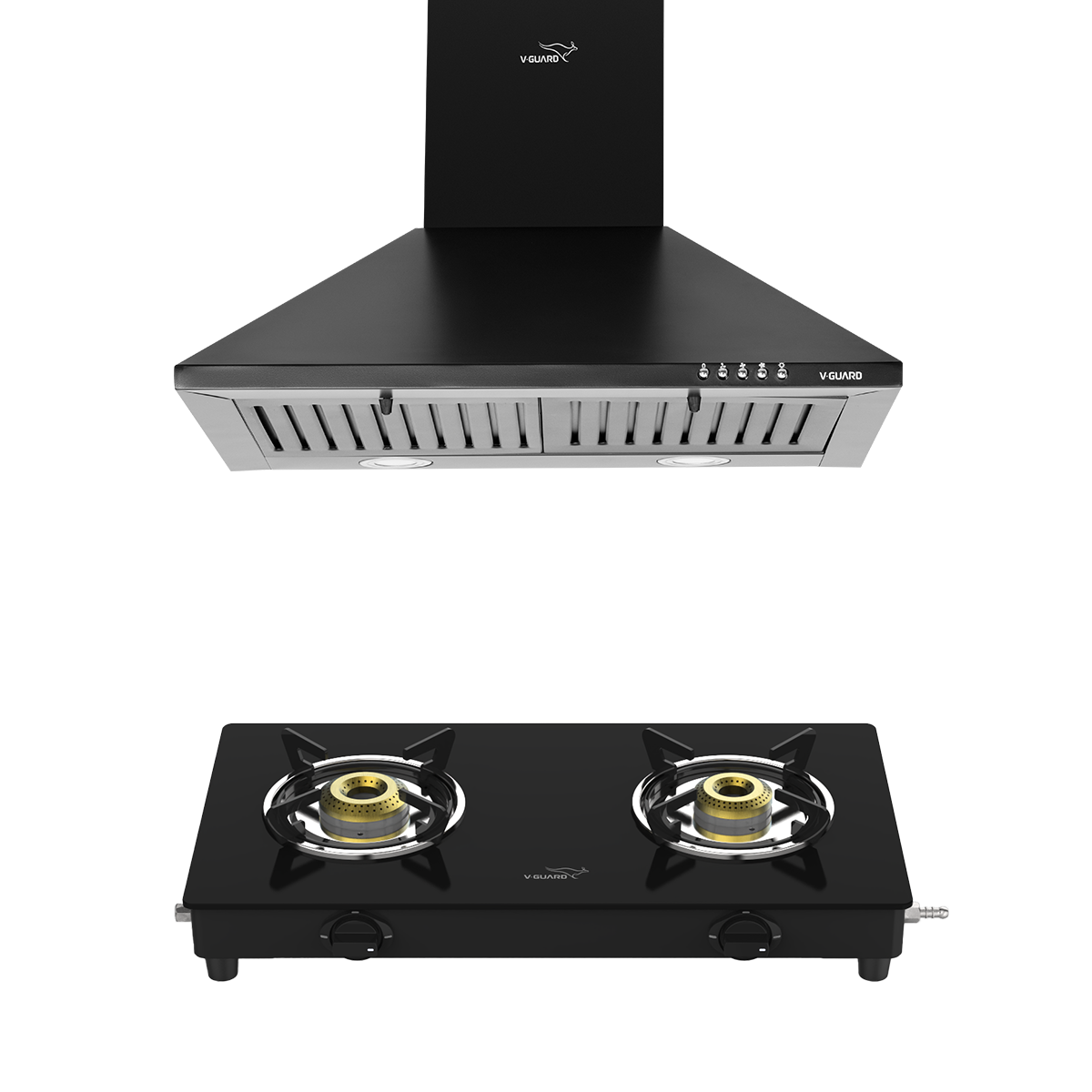 V-Guard M10 Pro 60 cm Wide Chimney and VGD 260 PL Gas Stove Combo- The Ultimate Kitchen Duo