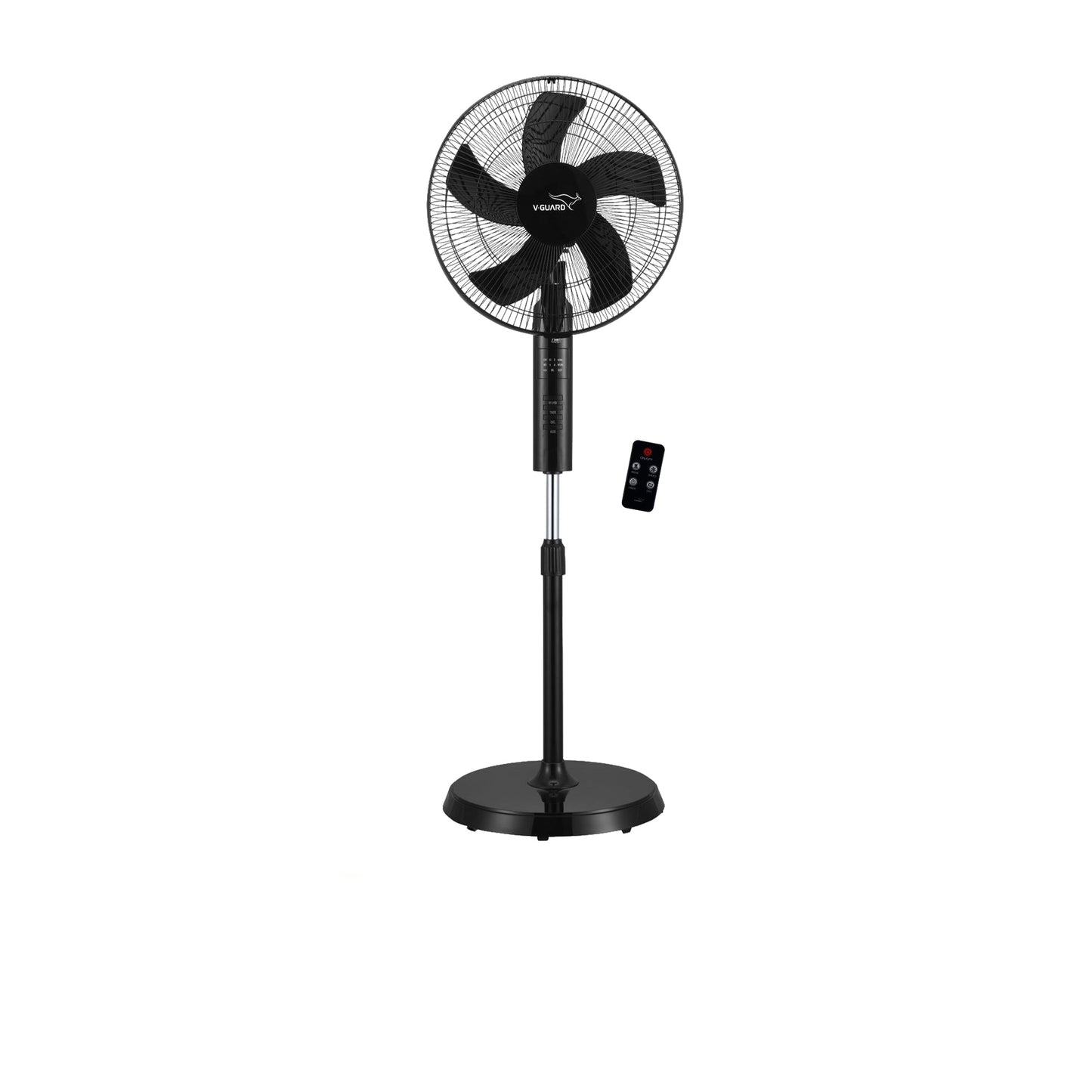 Esfera Remote 5 Blade 40 cm Pedestal Fan, Black
