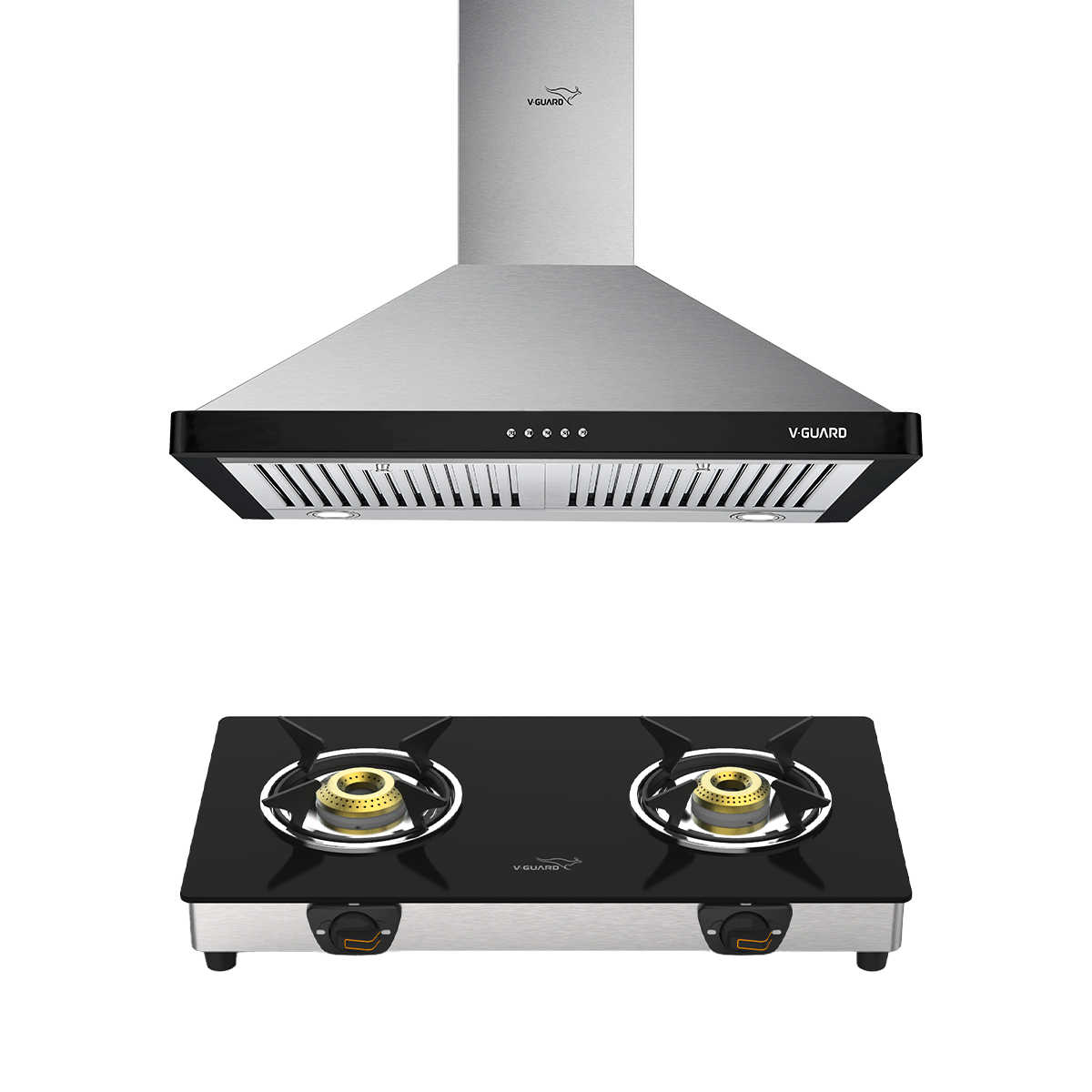 V-Guard M20 60 cm Wide Chimney and VGD 260 SX Gas Stove Combo- The Ultimate Kitchen Duo