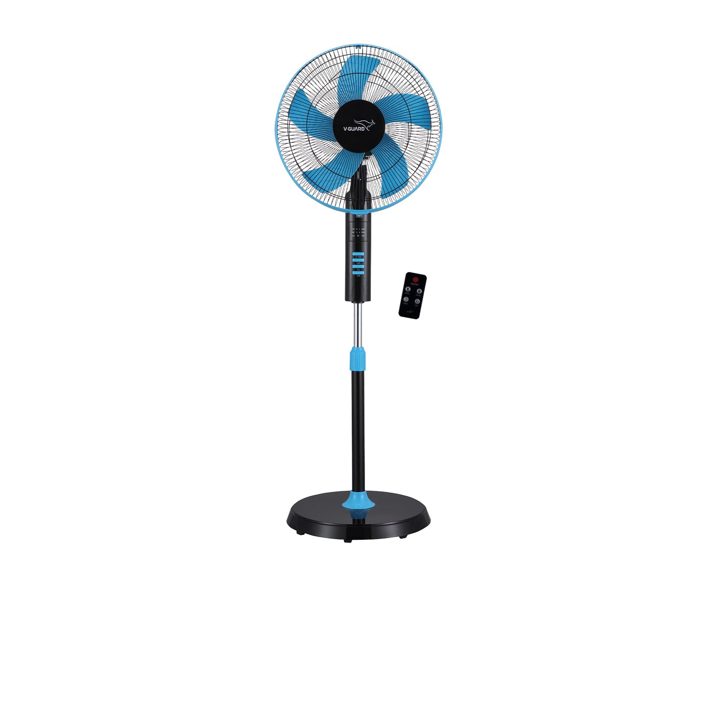 Esfera Remote 5 Blade 40 cm Pedestal Fan, Blue Black