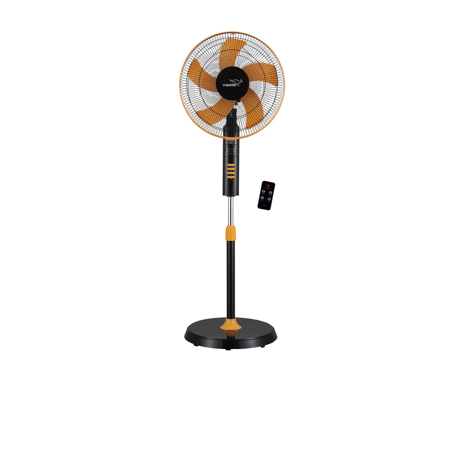 Esfera Remote 5 Blade 40 cm Pedestal Fan, Orange Black