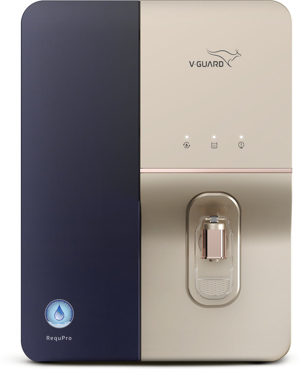 RequPro True High Recovery RO UV UF Copper Water Purifier with Stainless Steel Storage Tank, 9 Stage Purification