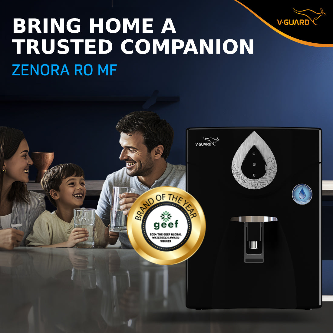 Zenora RO MF Water Purifier with 7 Stage Purification, Suitable for Water with TDS up to 2000 ppm