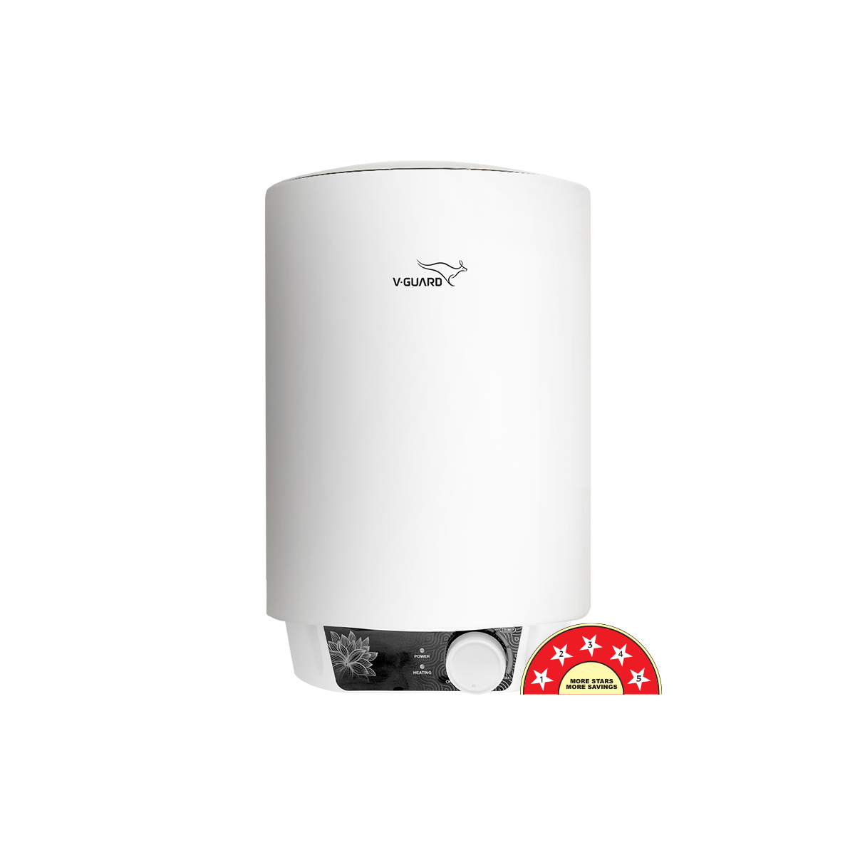 V-Guard Zio 15 Litre Water Heater for Home | 5 Star Rating | Advanced Multi-layered Safety | Suitable for Hard Water & High-rise Buildings | White