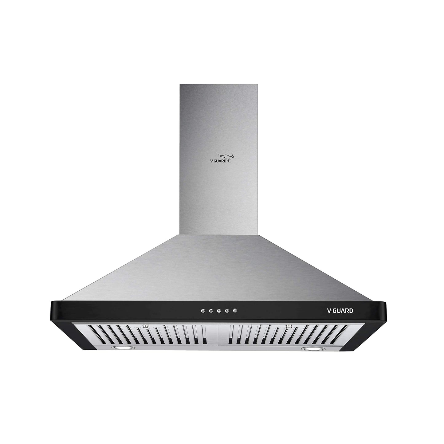 M20 60cm, 1200m³/hr Electric Kitchen Chimney with Baffle Filter, Push Button Controls