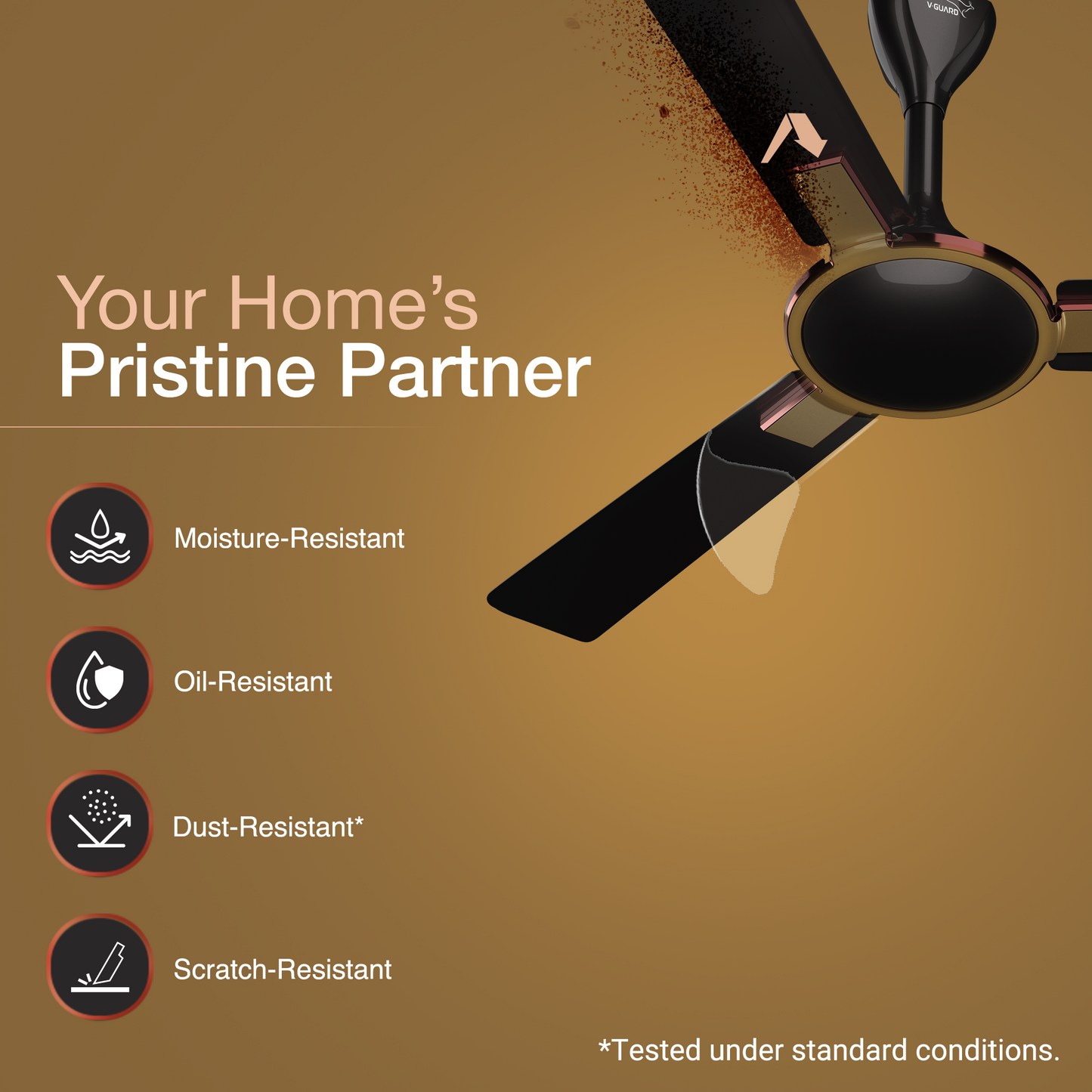 Exado AS Designer Ceiling Fan for Home 1.2 m