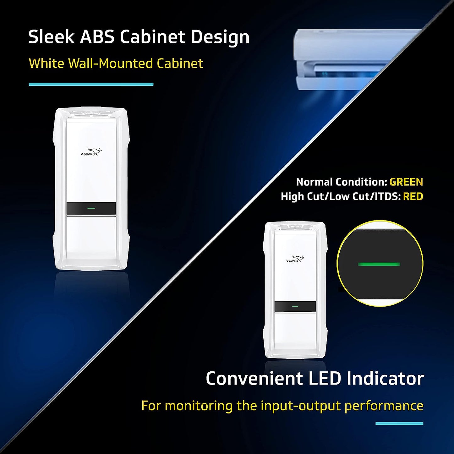 Denor i4 2040 AC Stabilizer for 1.5 ton Inverter AC  (Working Range 160-280V)