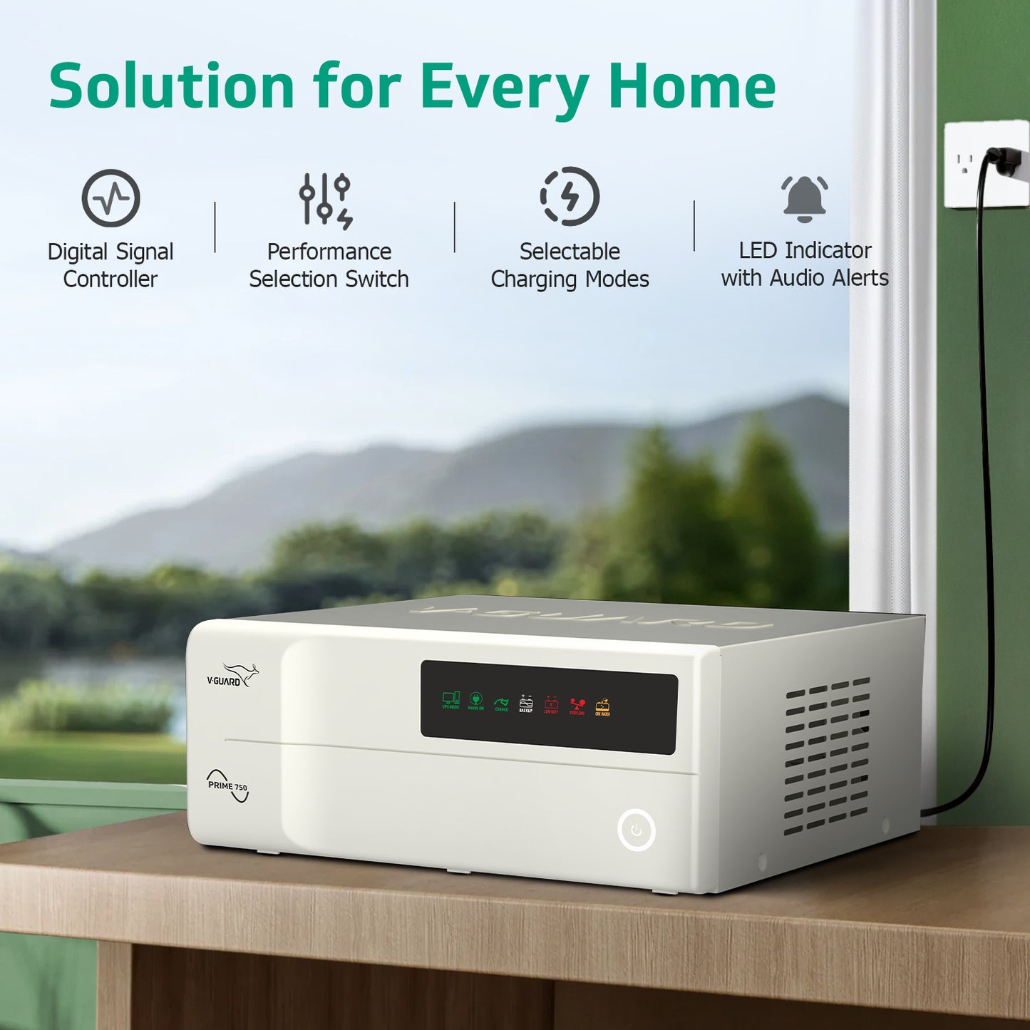 Prime 750 Sine Wave Inverter + VT 165S Battery combo for Home, Office and Shops