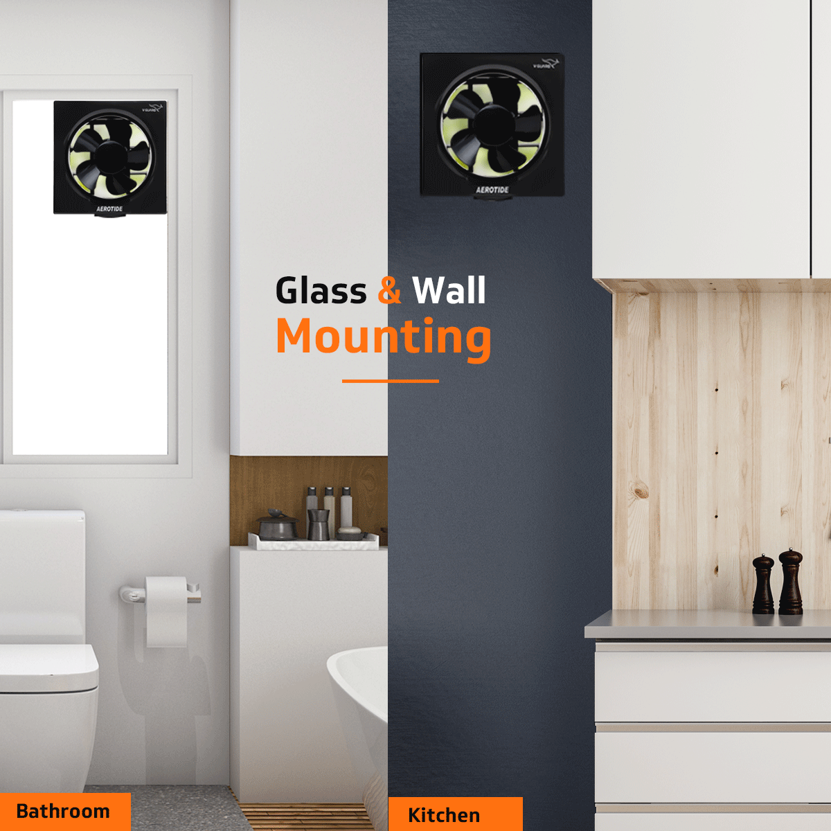 Aerotide 6 Black Exhaust Fan
