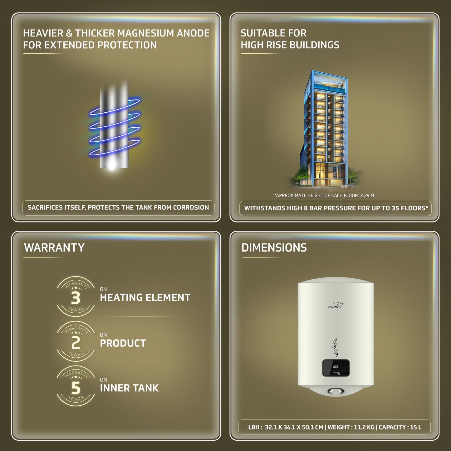 Divino DG 15 L Water Heater with Digital Display