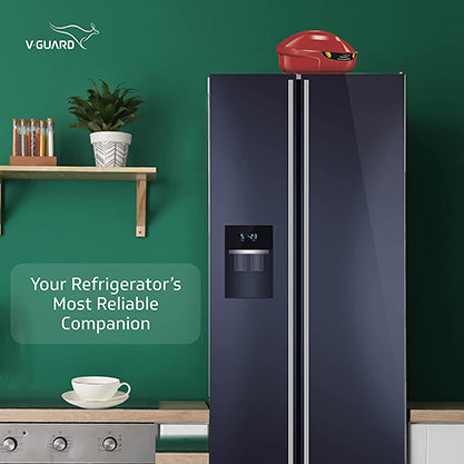 VG 100 Supreme Stabilizer for Refrigerators or Deep Freezer up to 600 L Advance Overheat Protection (Cherry Red)