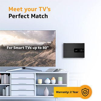 V-Guard Voltino Grand Digi Plus TV Stabilizer | Applicable for Smart TVs up to 203 cm (80)+Set Top Box,Home Theatre/Gaming Console | 4 Ampere Capacity | Dual Digital Display | Black