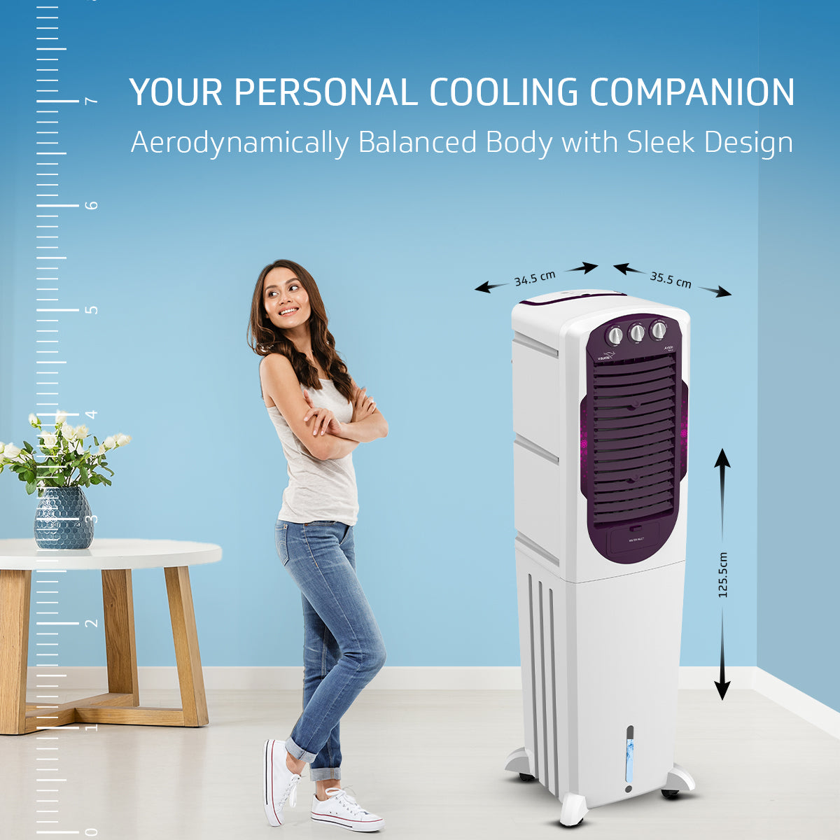 Arido T50 H Air Cooler 50L, Air Delivery - 1300 m3/h