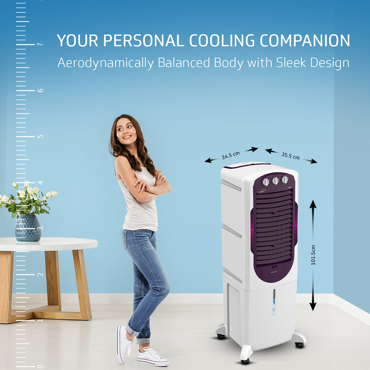 Arido T35 H Air Cooler 35L, Air Delivery - 1300 m3/h