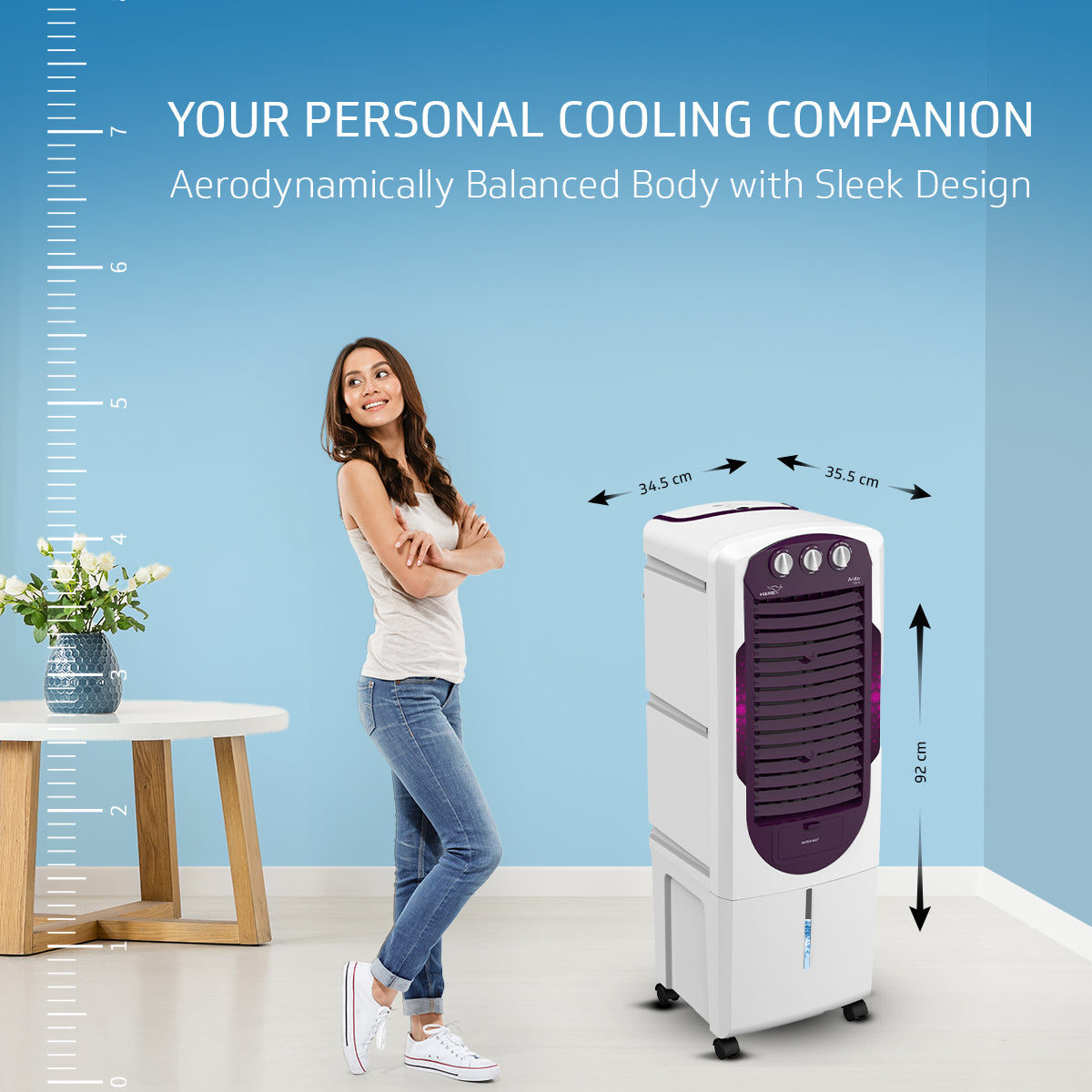 Arido T25 H Air Cooler 25L, Air Delivery - 1300 m3/h