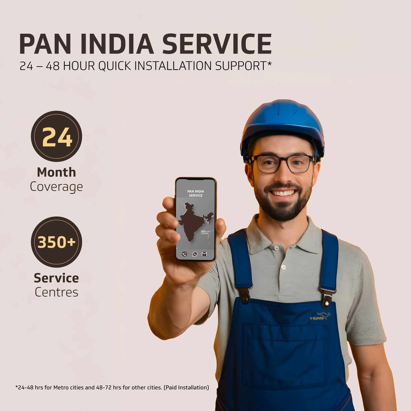 V-Guard Gatimaan Pro EC Ultra High-Speed Ceiling Fan for Home | 400 RPM | Aerodynamically Designed Blades | 1.2M Sweep | Pearl Brown