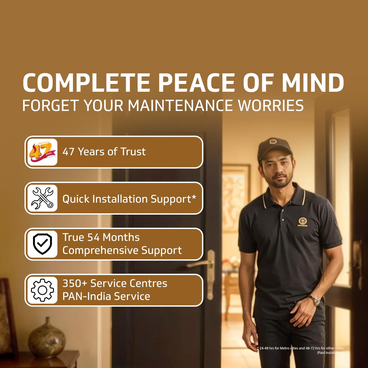 Exado Pro ES BLDC Ceiling Fan For Home, Anti Dust Coating, 5-Star Energy Saving, Remote Control, 100% Copper Motor, 1.2M (Elegance Brown Matte)
