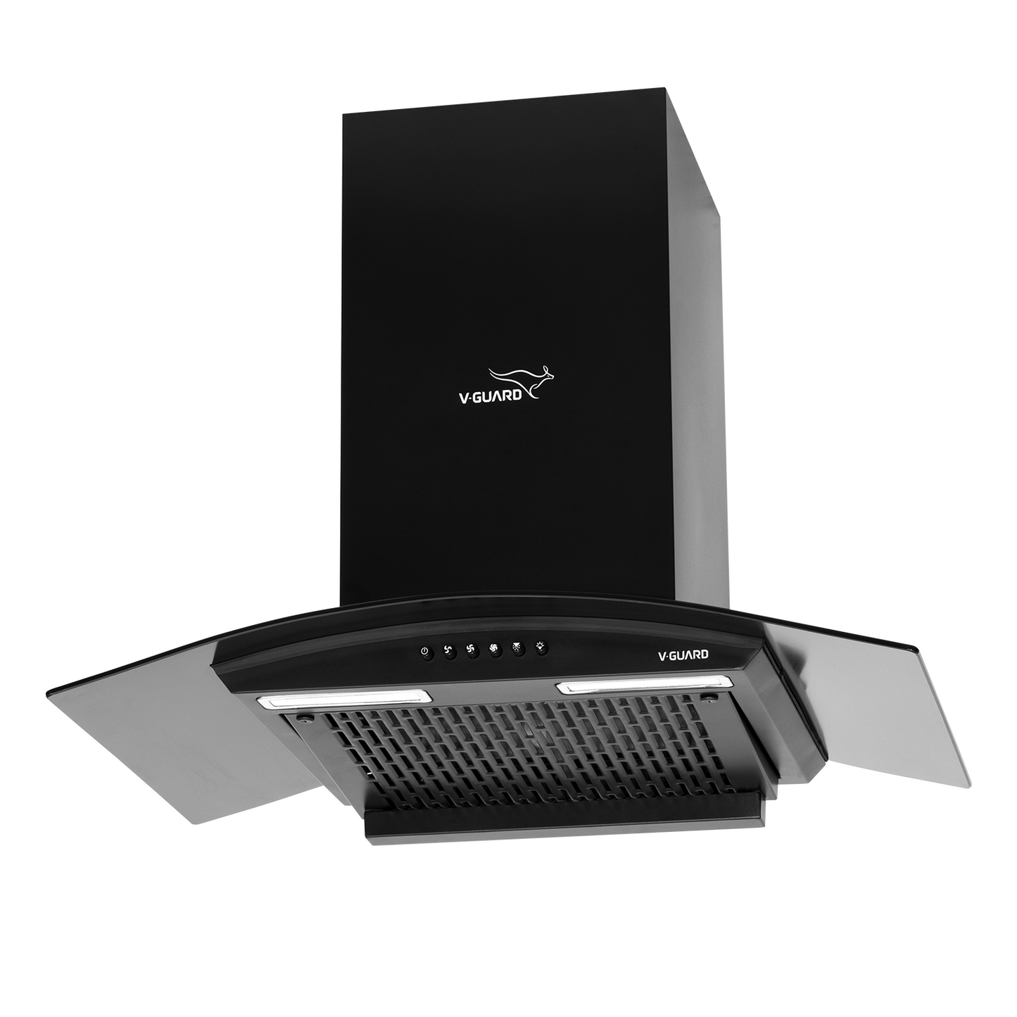 C10 60cm Kitchen Chimney with 900 m³/hr Suction | Filterless | Intelligent Auto Clean | Elegant Curved Glass Design |