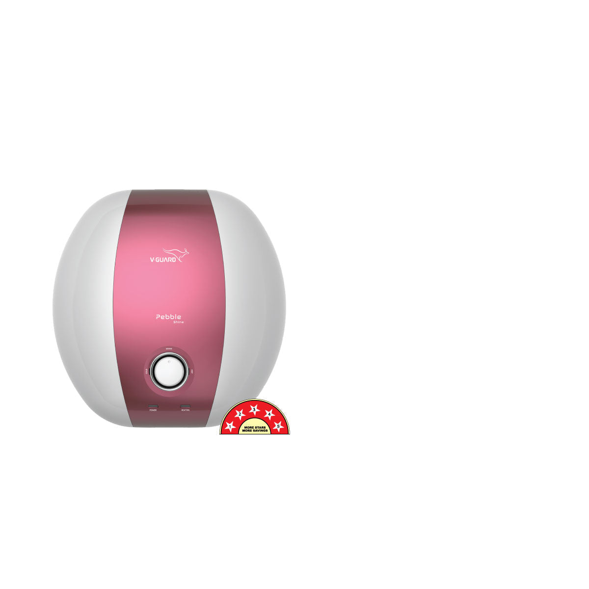 Pebble Shine Plus 25 L Water Heater with Rust Proof ABS Body and Safe Shock Module