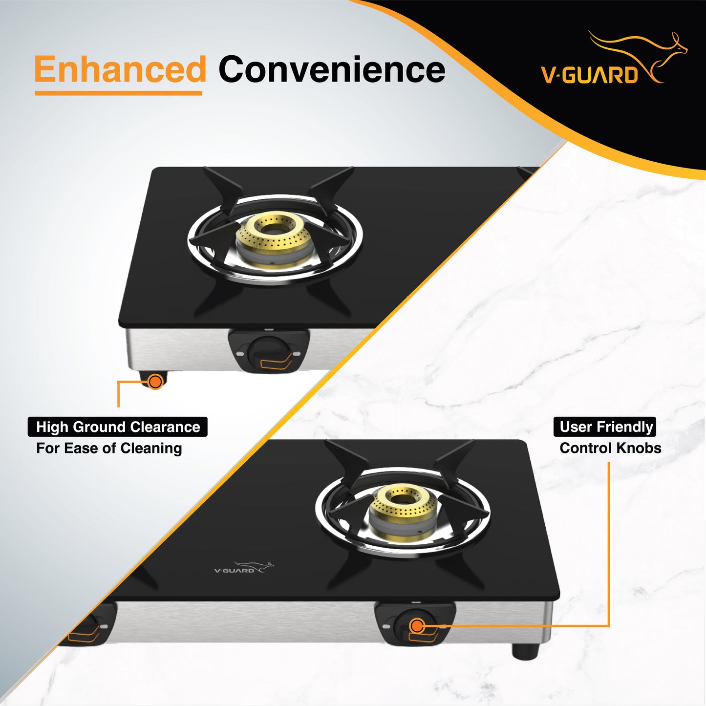 VGD 260 SX 2 Burner Glass Gas Stove