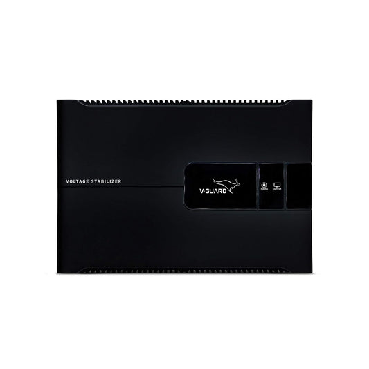 V-Guard Voltino Max TV Stabilizer | Applicable for Smart TVs up to 140 cm (55)+Set Top Box,Home Theatre/Gaming Console | 3 Ampere Capacity | Black