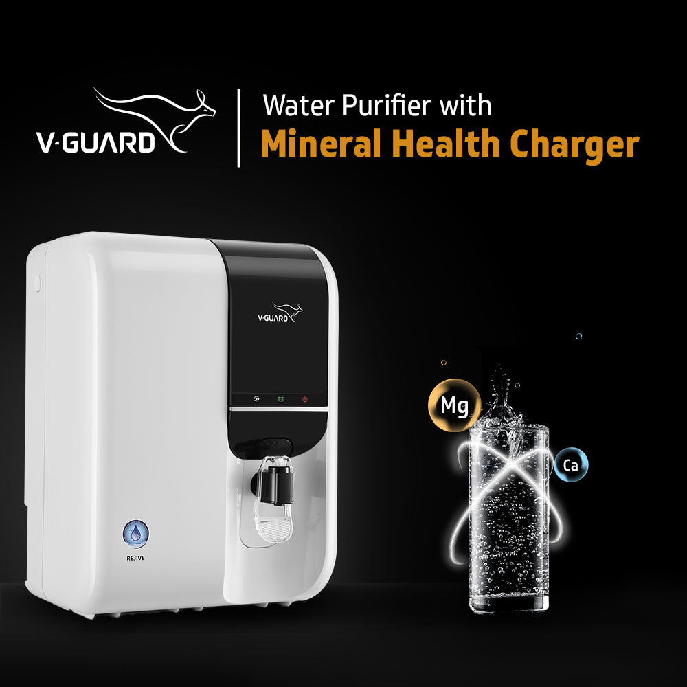 Rejive RO UF Water Purifier with Mineral Health Charger, 7 Stage Purification, Suitable for Water with TDS up to 2000 ppm