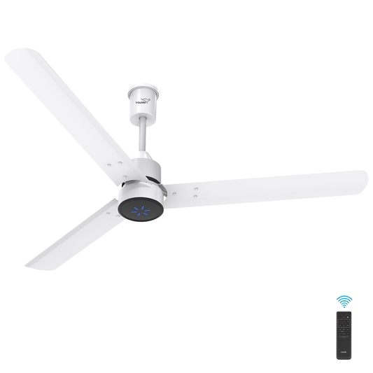 V-Guard Zenair Pro BLDC Ceiling Fan for Home | 1.2 m | BEE 5-Star Energy Saving | High-Speed BLDC Motor (370 RPM) | Remote Control with 6 Speeds, Wind & Reverse Modes |UI LED speed indicator|2-Year Warranty | White
