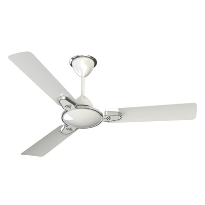Besa Air Ceiling Fan For Home, High-Speed Copper Motor, Decorative Trims, 1.2 m, Pearl White