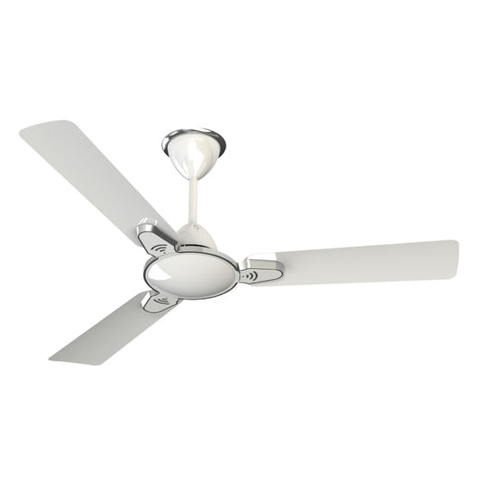 Besa Air Ceiling Fan For Home, High-Speed Copper Motor, Decorative Trims, 1.2 m, Pearl White