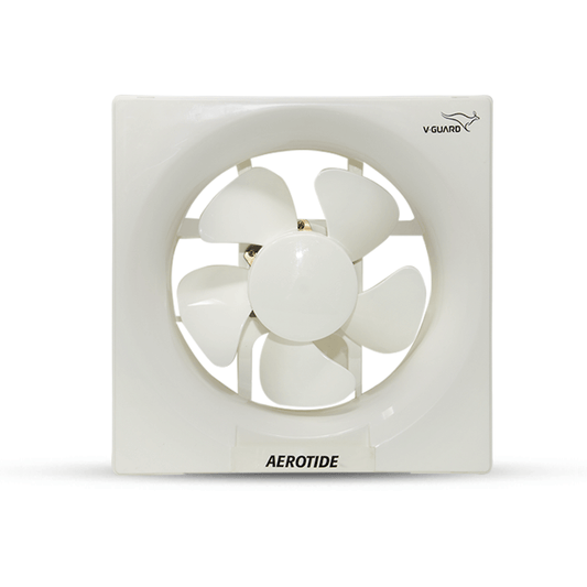 Aerotide 10 Black Exhaust Fan, Speed: 1250 RPM; Sweep: 25 cm and Air Delivery 900 m³/Hr (White) (Blade Size: 10 inch)