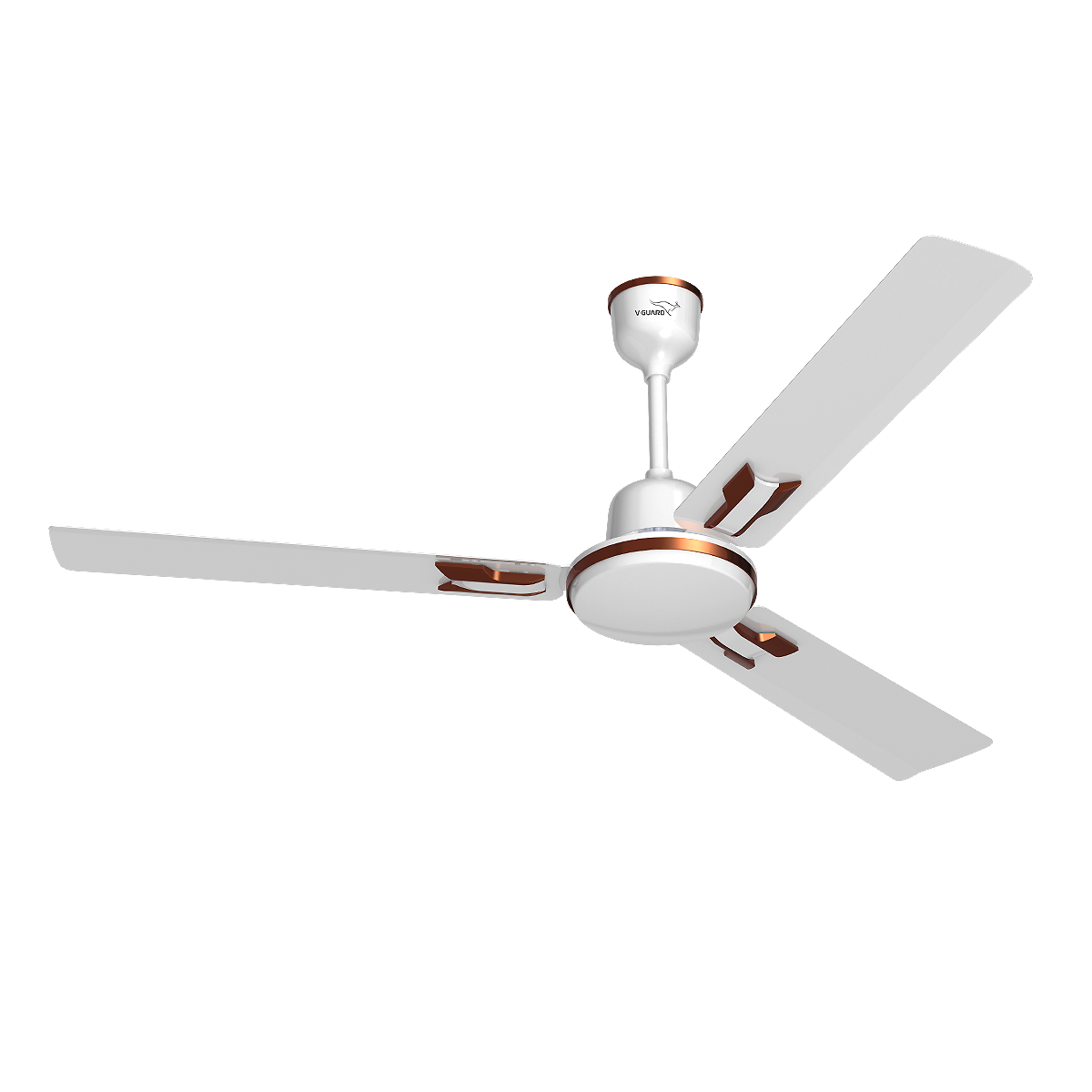 V-Guard Pace Art Bz Ceiling Fan for Home with Decorative Trims 1.2 M, Pebble