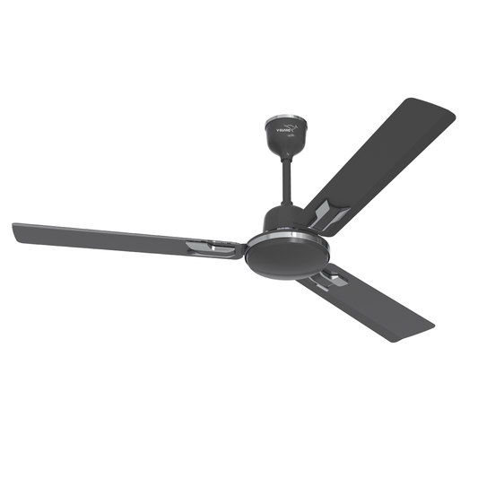 V-Guard Pace Art Bz Ceiling Fan for Home with Decorative Trims 1.2 M, Midnight Black