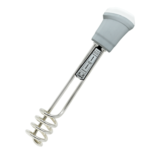 V-Guard Immersion Water Heater Rod for Bucket Heating | 1500 W | Fast Heating with Shock Protection | SS304L Heating Tube | Nickel Plated | BIS Certified | 2 Year Warranty
