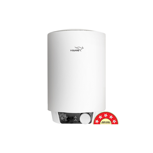 V-Guard Zio 10 Litre Water Heater for Home | 5 Star Rating | Advanced Multi-layered Safety | Suitable for Hard Water & High-rise Buildings | White