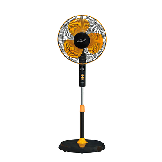 Esfera Pedestal Fan Remote Control, In-built 7.5 Hour Timer Functionality, 40 cm, Orange Black