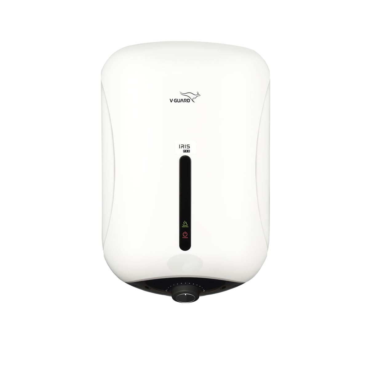 V-Guard Iris Pro Geyser 10 Litre Water Heater for Home with Rust-Proof ABS Body | BEE 5 Star Rating | Vitreous Enamel Tank Coating | Superior Incoloy 800 Heating Element | White-Black