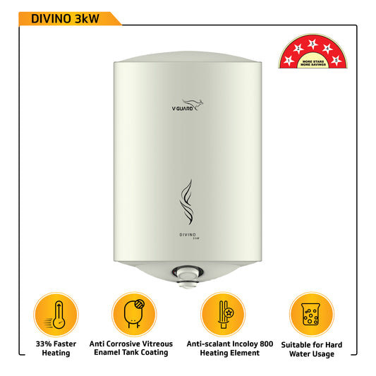 Divino 3kW 15 L Water Heater with Faster Heating