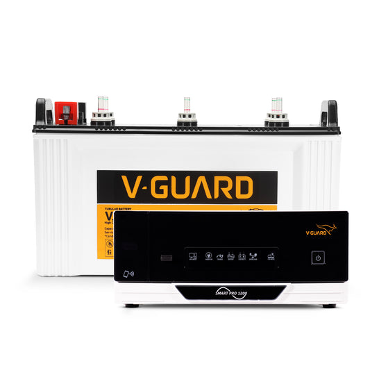 Smart Pro 1200 Inverter + VJ 145 Battery Combo for Home, Office & Shops