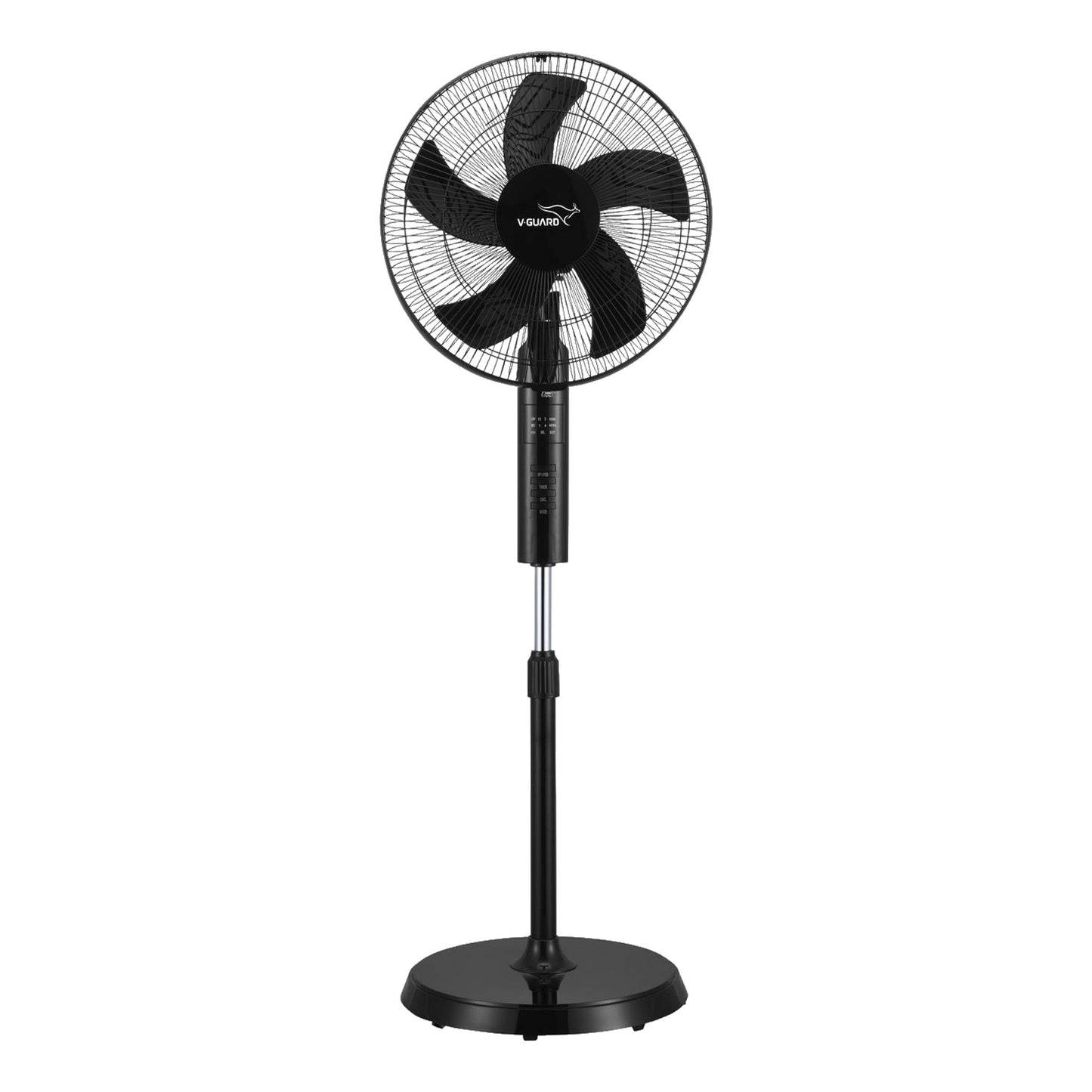 Esfera Remote 5 Blade 40 cm Pedestal Fan, Black