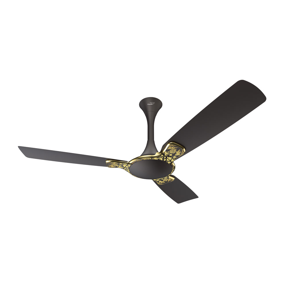 Exado Art AS Designer High Speed Ceiling Fan for Home 1.2 m, Choco Brown Floral