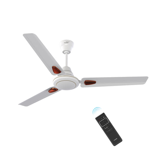 Windle Deco BLDC Ceiling fan with Remote, 1.2 m, 5-Star Rated, White
