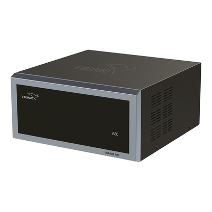 V-Guard Duralis 500 Mainline Stabilizer for Home | Digital Display | Thermal Overload Protection | Wide Input Voltage Range (Working Range 90 VAC-300 VAC) | 2 Year Warranty by V-Guard | Grey