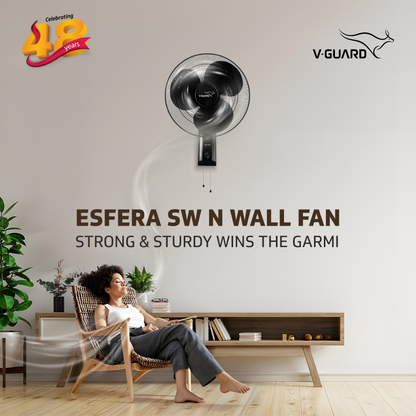 Esfera SW N Wall Fan, 40 cm, Black