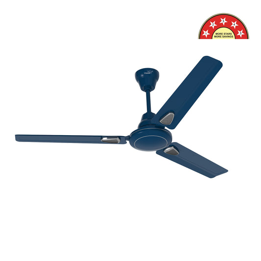 Windle Deco BLDC Ceiling fan with Remote, 1.2 m, 5-Star Rated, Admiral Blue