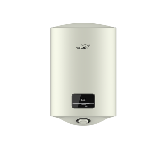 V-Guard Matteo DG Geyser 15 Litre Water Heater with Digital Display | Suitable for Hard Water | High Energy Efficiency | Advanced 4 layered Safety | 5 Year Inner Tank Warranty by V-Guard