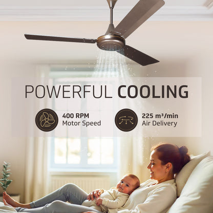 Gatimaan Pro Bz Ceiling Fan 1.2 m, Pearl Brown