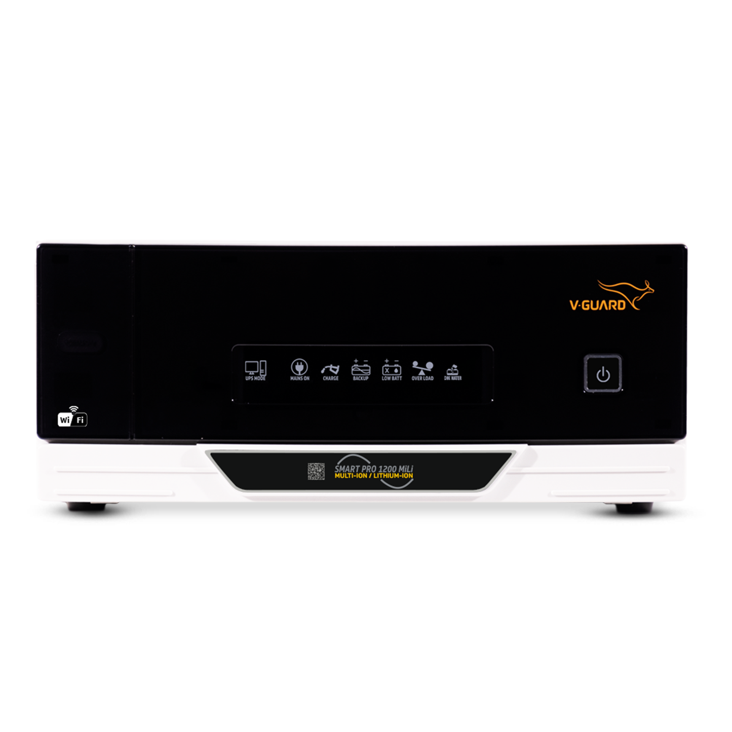V-Guard Smart Pro 1200 MiLi (Multi ion Lithium ion Compatible) Inverter | 1000VA / 12V Pure Sine Wave | Smart IoT with Mobile App Control | LED Display | Easy Installation | Reliable Power Backup | 3-Year Warranty