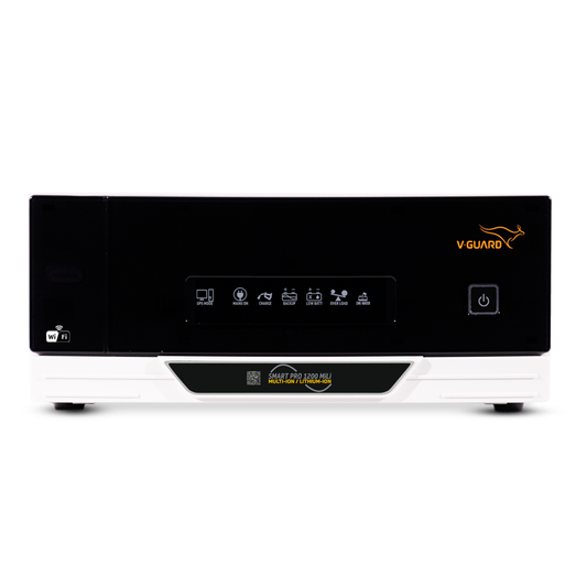 V-Guard Smart Pro 1200 MiLi (Multi ion Lithium ion Compatible) Inverter | 1000VA / 12V Pure Sine Wave | Smart IoT with Mobile App Control | LED Display | Easy Installation | Reliable Power Backup | 3-Year Warranty