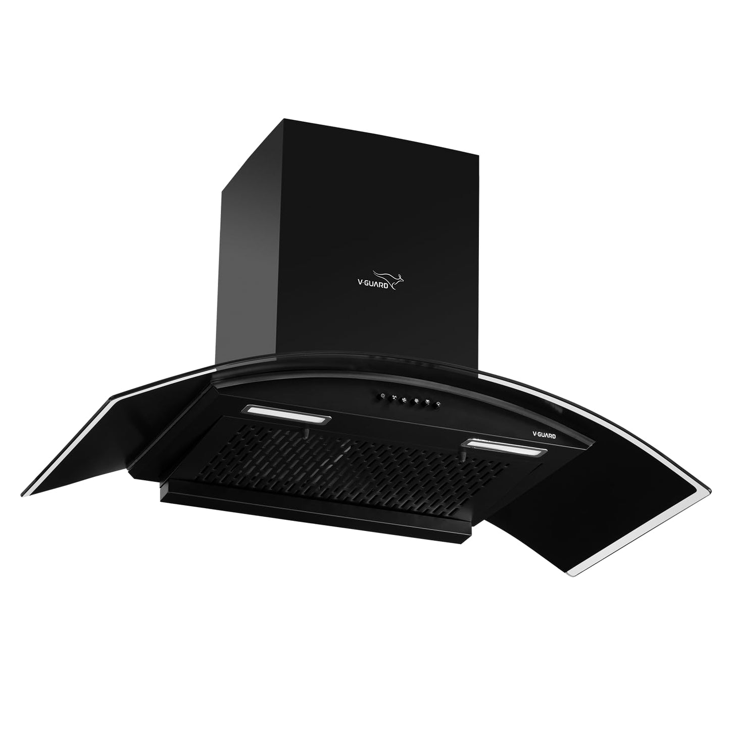 V-Guard Y20 Filterless Kitchen Chimney | 90 cm | 1200 m³/h High Suction Capacity | Heat Auto-Clean | Push-Button Control | 1 Year Comprehensive & 5 Year Motor Warranty