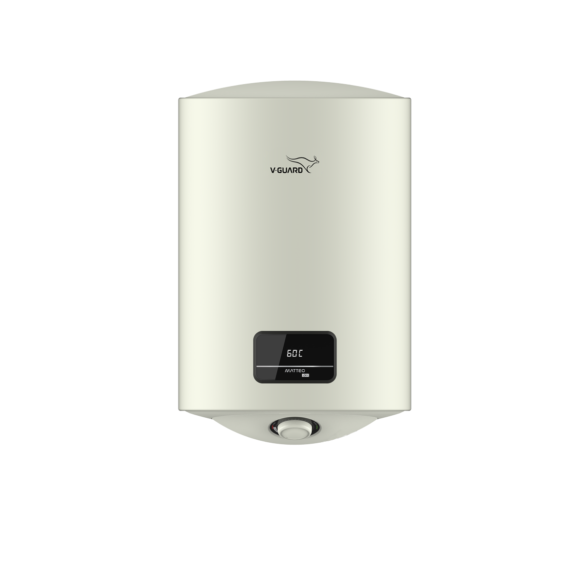 V-Guard Matteo DG Geyser 25 Litre Water Heater with Digital Display | Suitable for Hard Water | High Energy Efficiency | Advanced 4 layered Safety | 5 Year Inner Tank Warranty by V-Guard